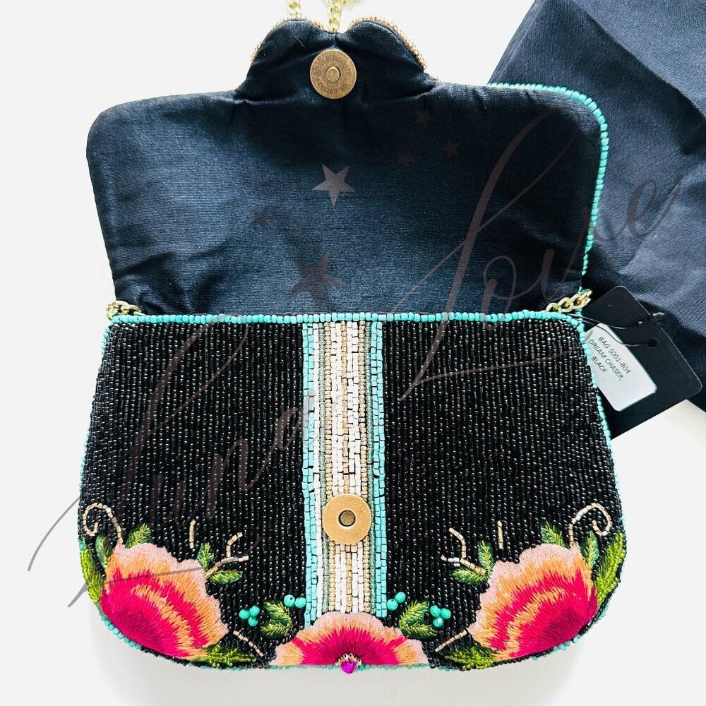 MARY FRANCES Dream Chaser Beaded Crossbody / Clutch Bag NWT - Picture 9 of 10